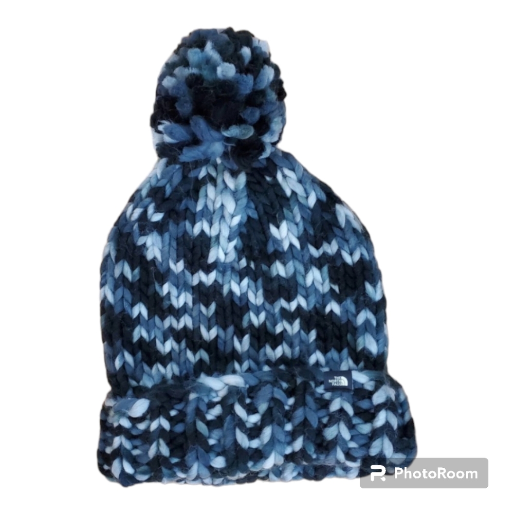The north face nanny beanie womens hand knit hat new black Grandmacore Ski - Picture 3 of 3